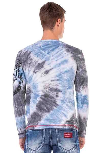 CL476 men's long-sleeved shirt with cool brand print