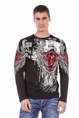 CL477 men's long-sleeved shirt with cool print
