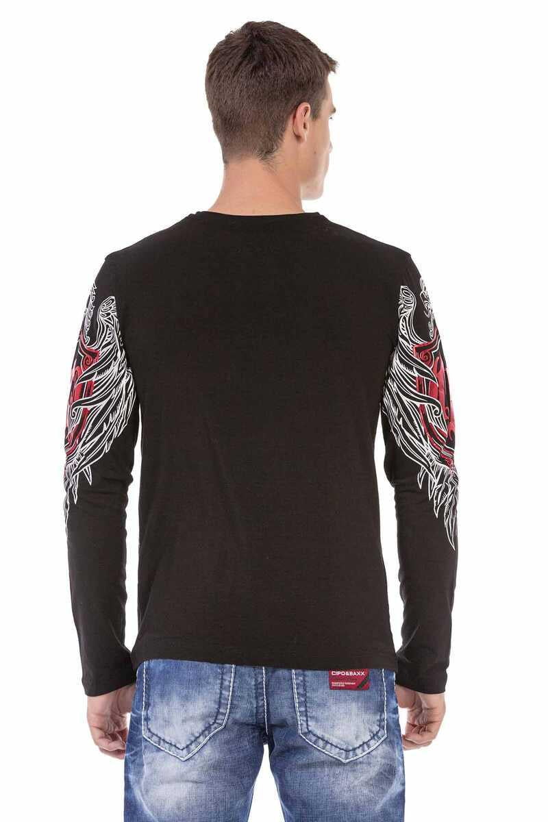 CL477 men's long-sleeved shirt with cool print