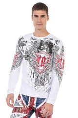 CL477 men's long-sleeved shirt with cool print