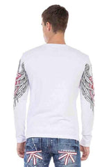 CL477 men's long-sleeved shirt with cool print
