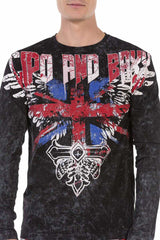 CL485 men's long-sleeved shirt with cool print