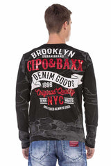 CL487 Men's long-sleeved shirt with cool prints
