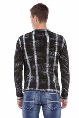 CL493 men's long-sleeved shirt with cool front print