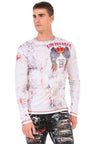 CL497 Men's long-sleeved shirt with cool New York style