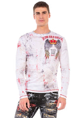 CL497 Men's long-sleeved shirt with cool New York style