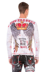 CL497 Men's long-sleeved shirt with cool New York style