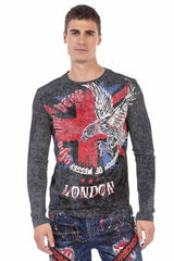 CL499 Men's long-sleeved shirt in an extravagant look