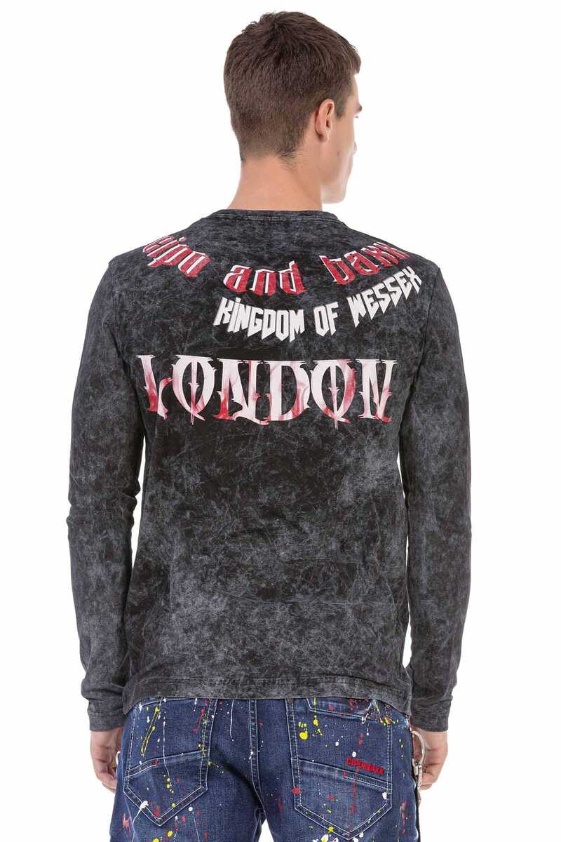 CL499 Men's long-sleeved shirt in an extravagant look