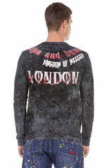 CL499 Men's long-sleeved shirt in an extravagant look
