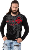 CL522 Men's long-sleeved shirt with large print