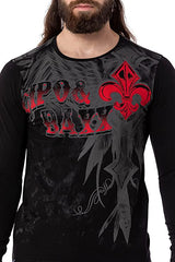 CL522 Men's long-sleeved shirt with large print
