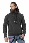 CL529 Men's sweatshirt with high stand-up collar