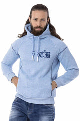 CL529 Men's sweatshirt with high stand-up collar