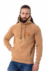 CL529 Men's sweatshirt with high stand-up collar