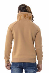 CL529 Men's sweatshirt with high stand-up collar