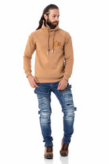 CL529 Men's sweatshirt with high stand-up collar