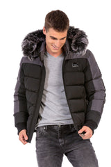 CM182 Men's Winter Jacket – with detachable hood & striking design