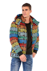 CM186 Men's Winter Jacket – Vibrant Brand Design with Insulated Hood