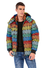 CM186 Men's Winter Jacket – Vibrant Brand Design with Insulated Hood