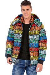 CM186 Men's Winter Jacket – Vibrant Brand Design with Insulated Hood