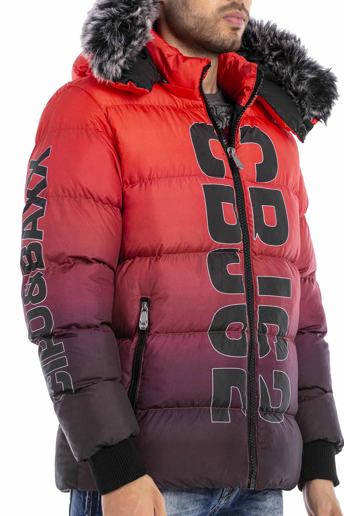 CM190 Men's Winter Jacket – with detachable hood & functional details