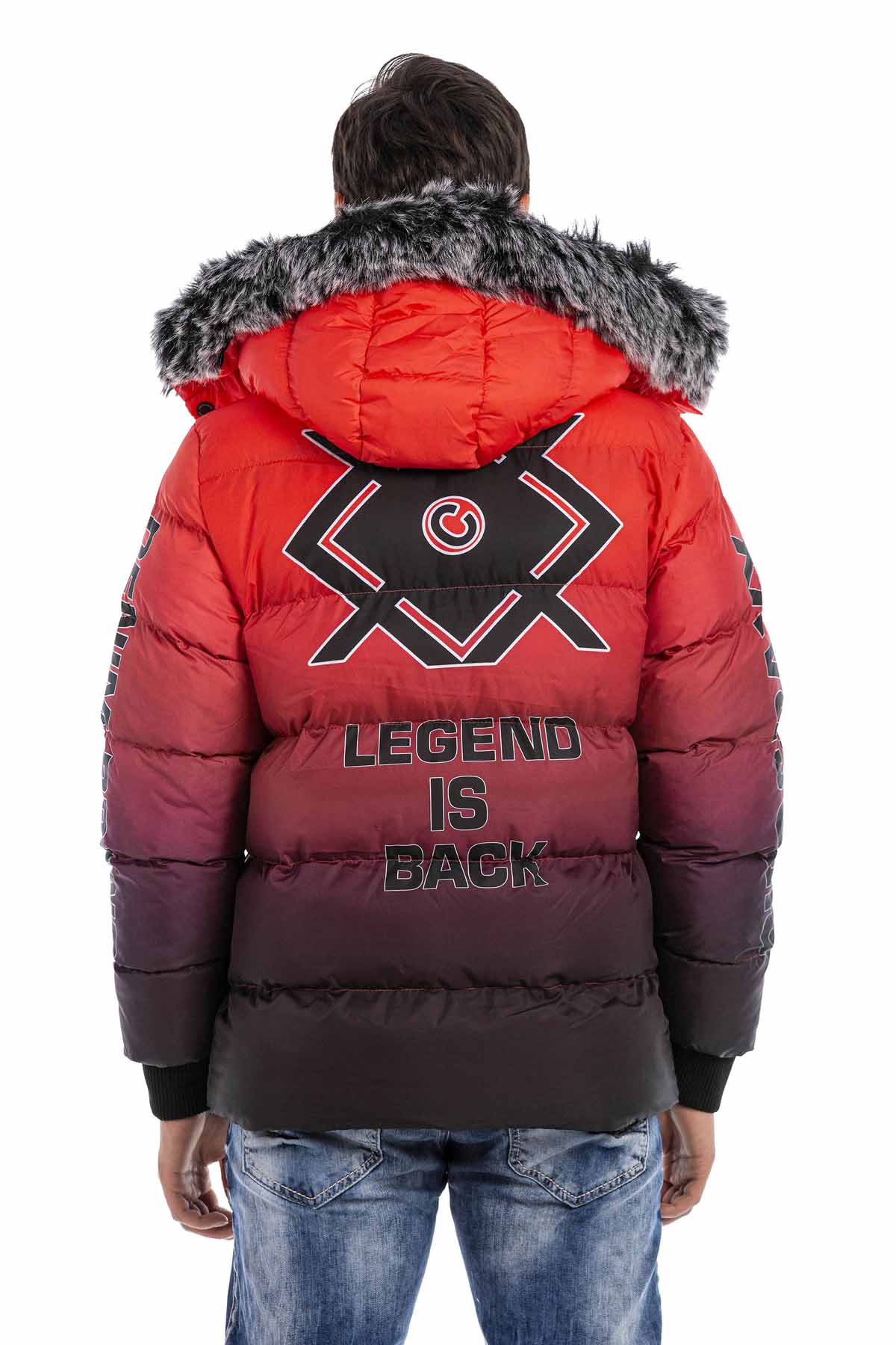 CM190 Men's Winter Jacket – with detachable hood & functional details