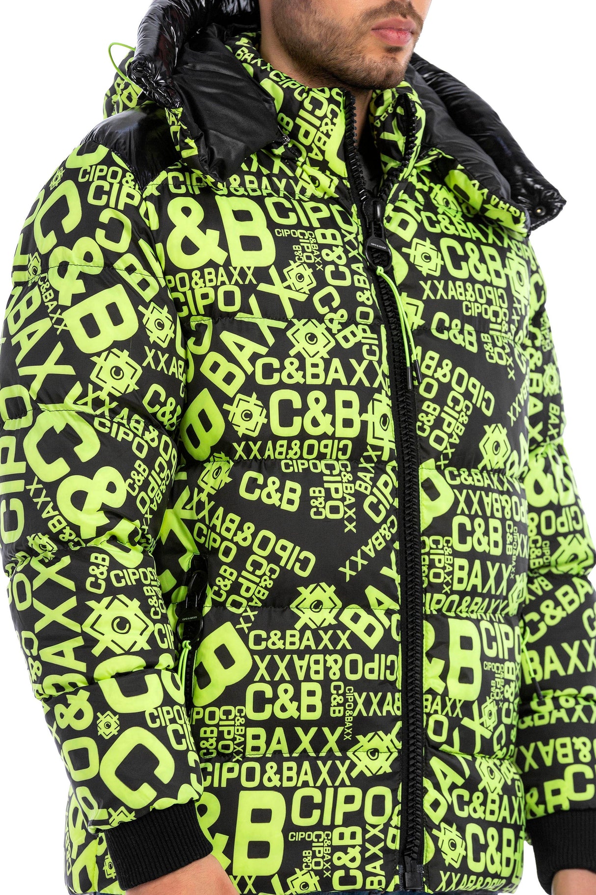 CM193 Men's Winter Jacket – Urban Look with Detachable Hood Product Description