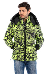 CM193 Men's Winter Jacket – Urban Look with Detachable Hood Product Description
