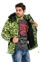 CM193 Men's Winter Jacket – Urban Look with Detachable Hood Product Description