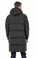 CM195 Men's Winter Jacket – with detachable hood & functional details