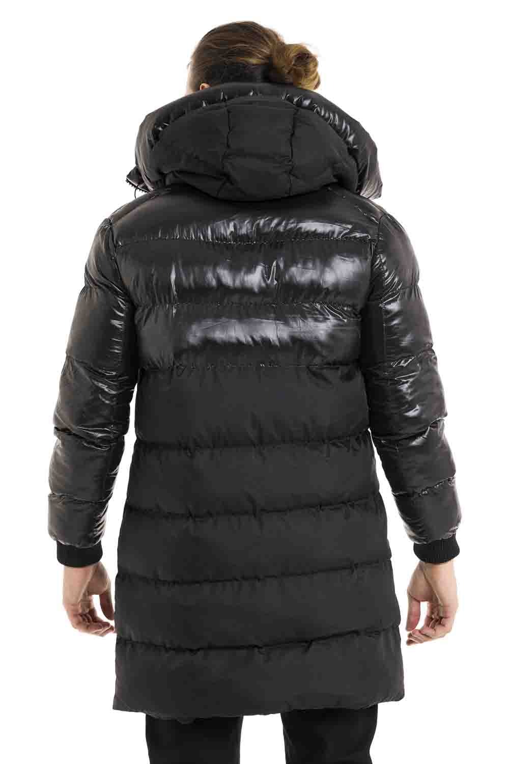 CM209 Men's Winter Jacket – Long Cut & Warmly Lined | Detachable Hood with Zipper