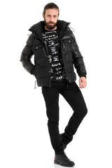 CM212 Men's Winter Jacket – with detachable hood & functional details