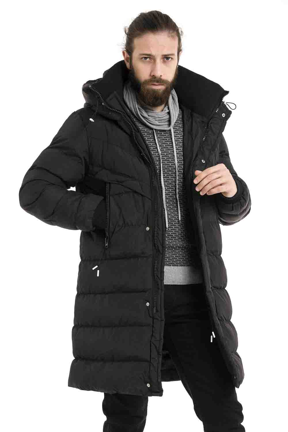 CM213 Men's Winter Jacket – with detachable hood & functional details
