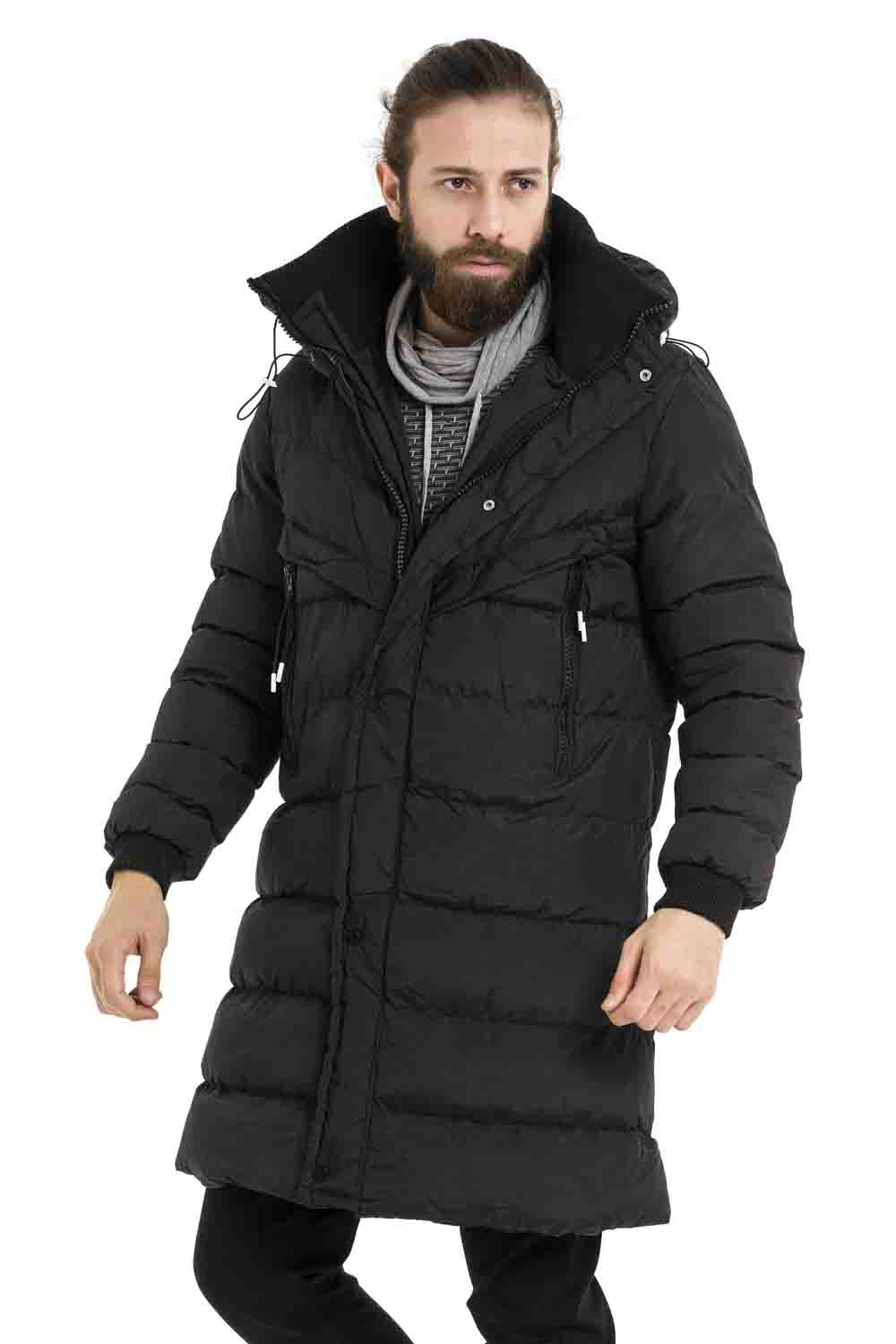 CM213 Men's Winter Jacket – with detachable hood & functional details