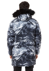 CM217 Men's Winter Jacket – Long Cut | Warmly lined with fur hood & eye-catching design
