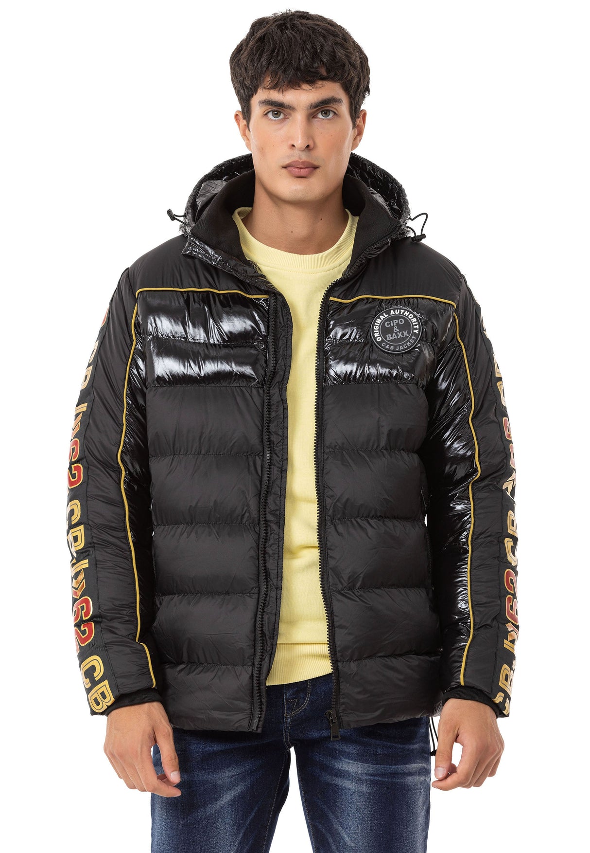 CM218 Men's Winter Jacket – Stylish coat with striking details & sporty cut
