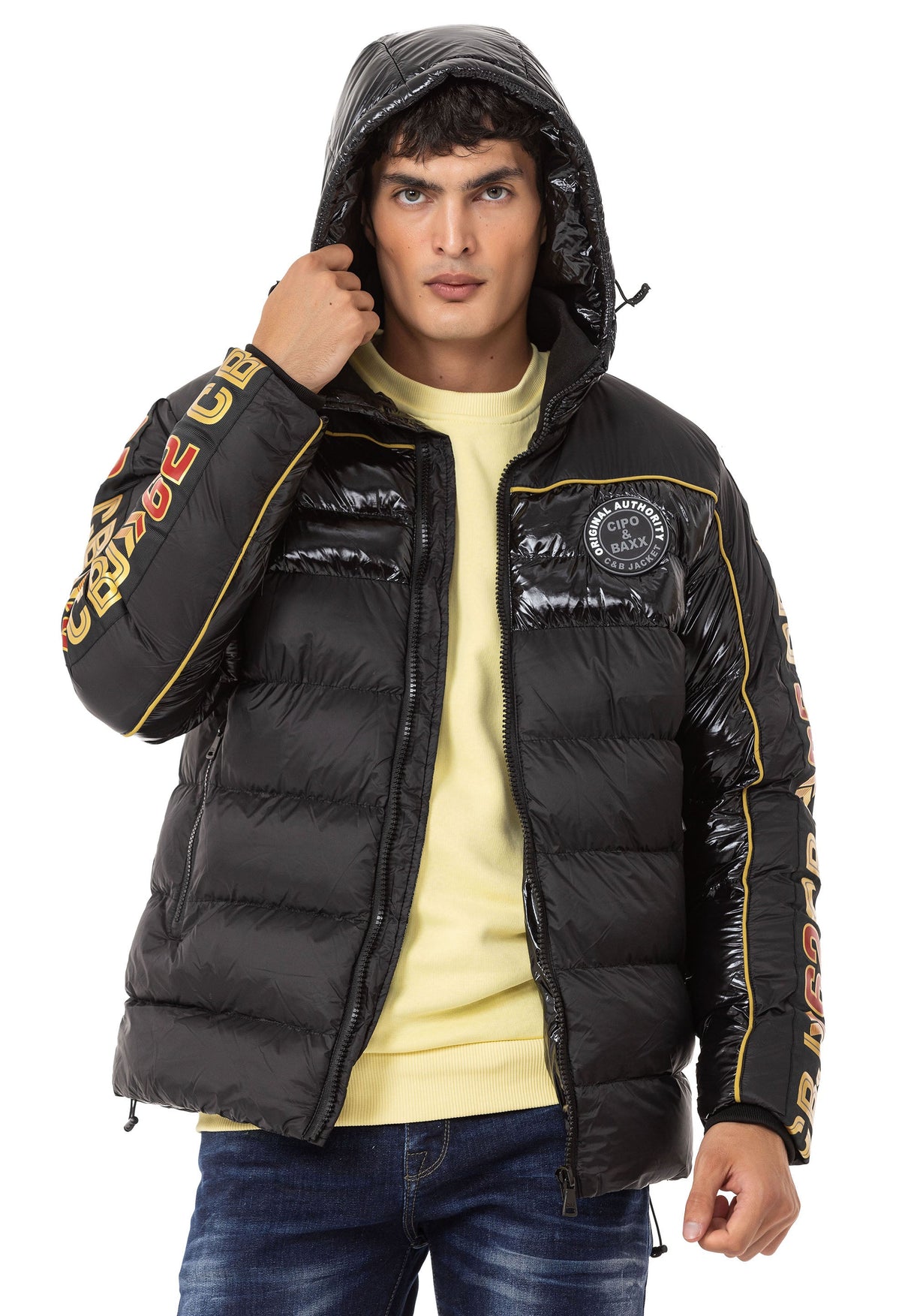 CM218 Men's Winter Jacket – Stylish coat with striking details & sporty cut