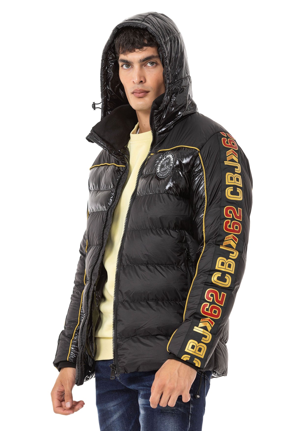 CM218 Men's Winter Jacket – Stylish coat with striking details & sporty cut