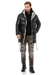 CM219 Men's Winter Jacket – Long Cut & Extra Warm | For Extreme Cold with Insulated Hood