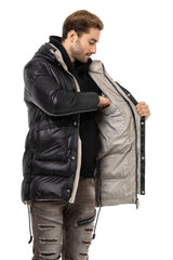 CM219 Men's Winter Jacket – Long Cut & Extra Warm | For Extreme Cold with Insulated Hood