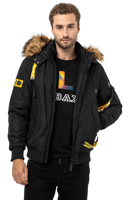 CM220 Men's Winter Bomber Jacket – Extra warm & functional | For very cold days with insulated hood