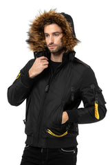 CM220 Men's Winter Bomber Jacket – Extra warm & functional | For very cold days with insulated hood