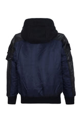 CMK101 – Black children's jacket with hood and zippered pockets
