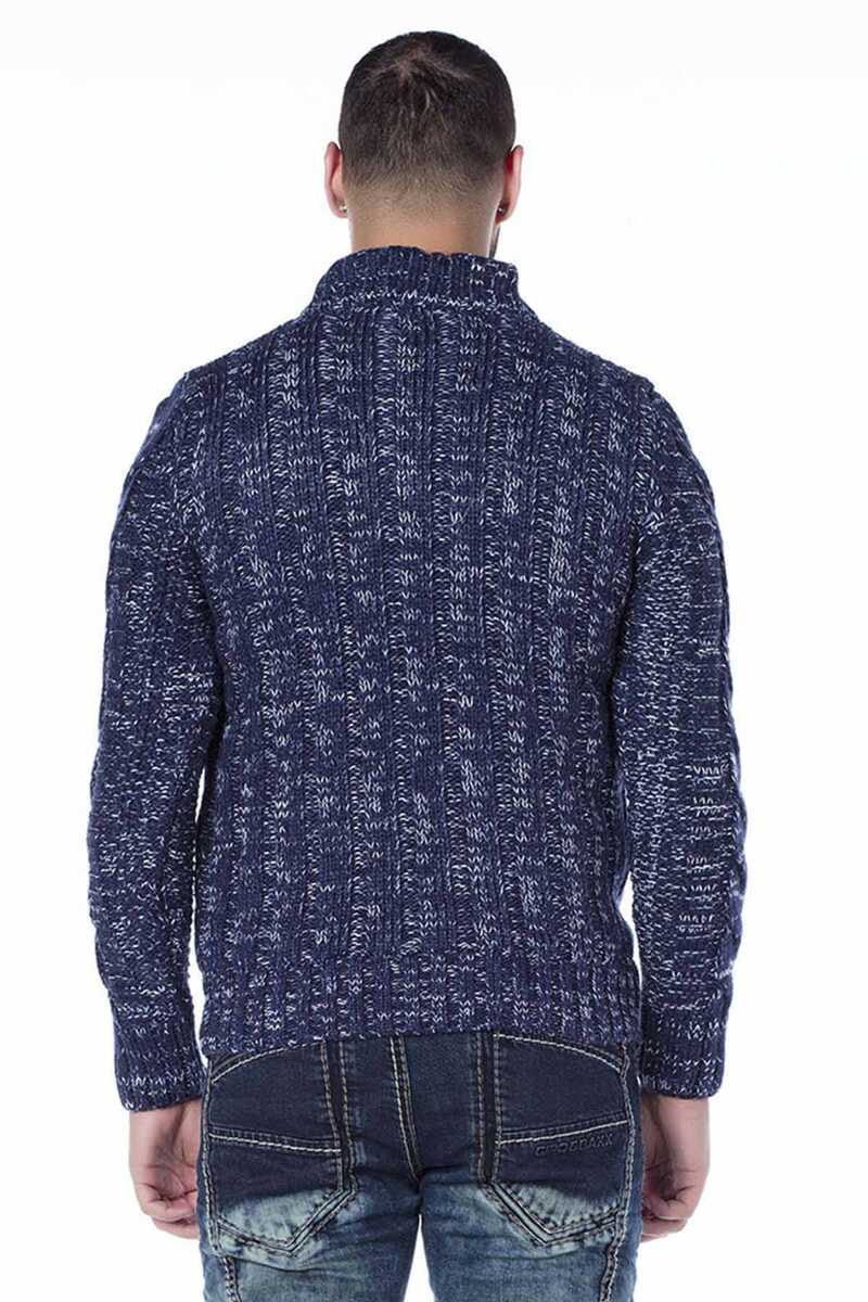 CP127 BLUE MEN'S SWEATER