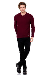 CP169 Men's Sweater – V-Neck Knit Sweater in a Modern Style