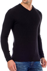 CP169 Men's Sweater – V-Neck Knit Sweater in a Modern Style