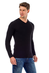 CP169 Men's Sweater – V-Neck Knit Sweater in a Modern Style