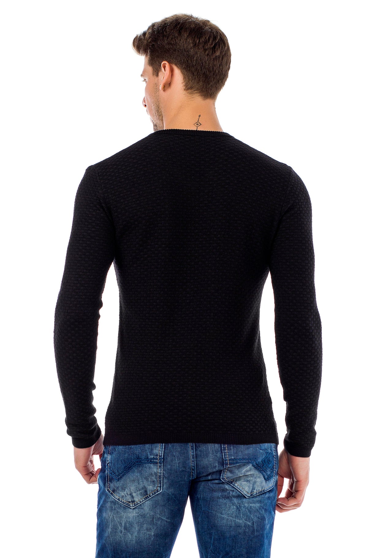 CP169 Men's Sweater – V-Neck Knit Sweater in a Modern Style