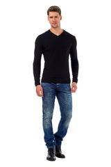 CP169 Men's Sweater – V-Neck Knit Sweater in a Modern Style